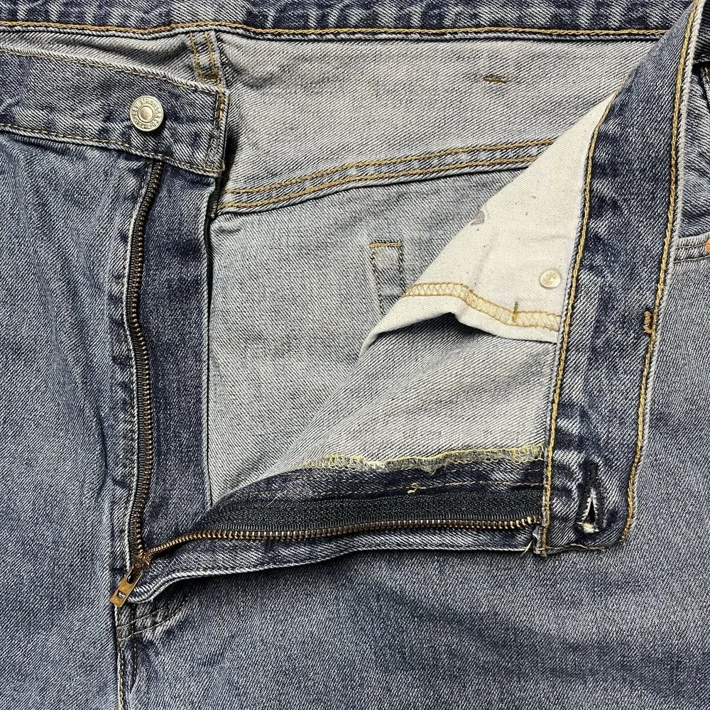Levis 550 Jeans Mens 42x29* Blue Denim Relaxed Fit Straight Leg High Rise Cotton